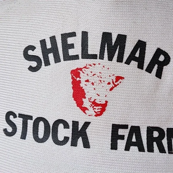 Vintage Shelmar Stock Farm Trucker Hat Cap Snapback 80s Farmer Farming Cows Beef - Picture 2 of 15